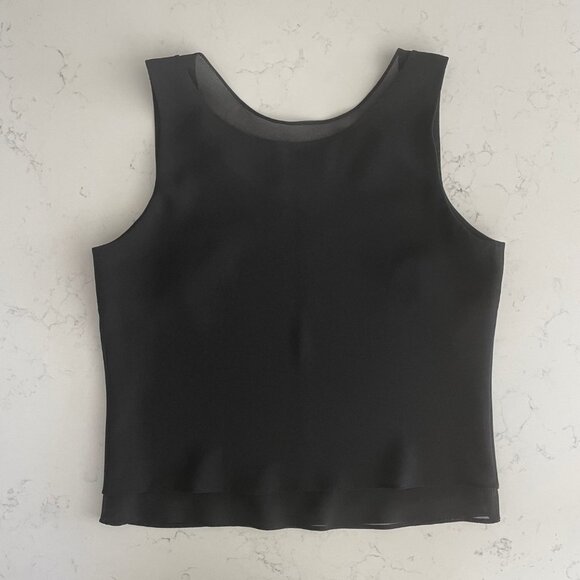 Joseph Ribkoff V Nk Double Layer Classic Tank Top Black Sz OS No Size/Fabric Tag - Picture 5 of 9